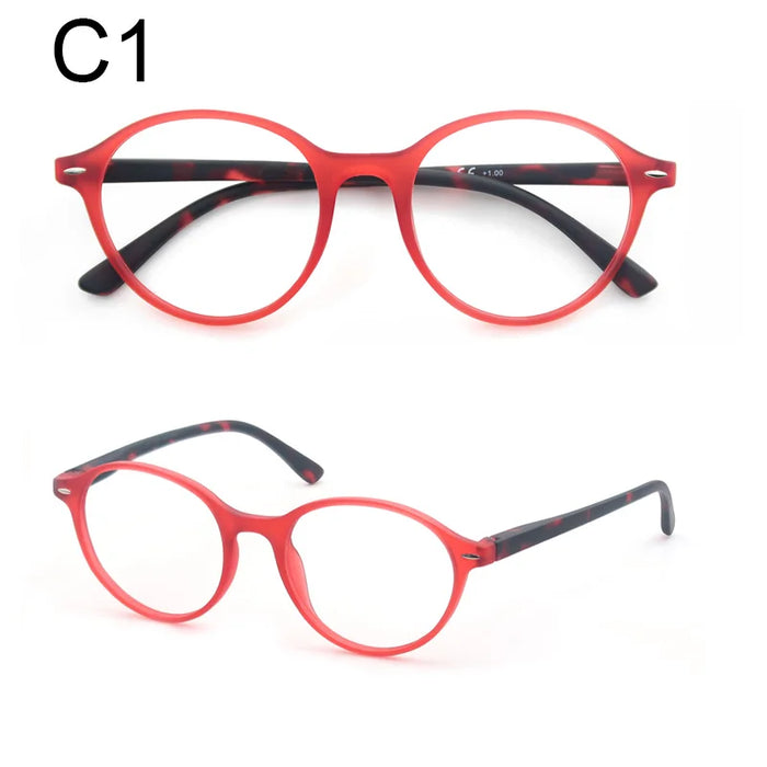 Reading Glasses for Women,Classic Colorful Readers Eyeglasses Ladies,Lightweight Flexible Spring Hinge,Round/Oval/Square Frame