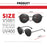 VIVIBEE 2026 Trending Square Black Folding Polarized Sunglasses Women Light Mirror Blue Fold Shades Titanium Alloy Sun Glasses
