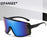 Máscara protectora con visera, gafas de sol para mujer y hombre, gafas de sol grandes con montura de una pieza, gafas a prueba de viento, lentes deportivos UV400 Gafas