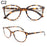 Round Reading Glasses Women Readers Eyeglasses Classic Frame Flexble Plastic Spring Hinge Lightweight Wear with Diopter +1.0~4.0
