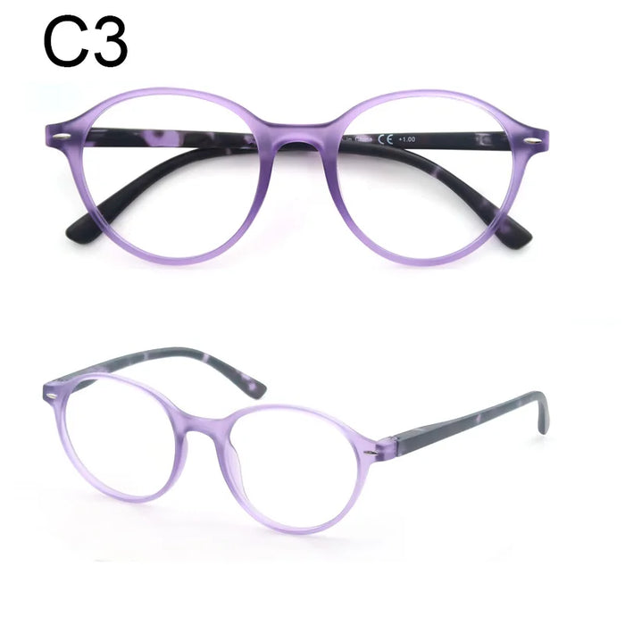 Reading Glasses for Women,Classic Colorful Readers Eyeglasses Ladies,Lightweight Flexible Spring Hinge,Round/Oval/Square Frame