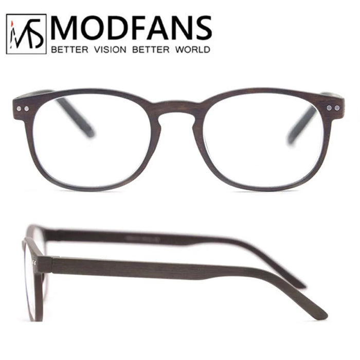 Reading Glasses for Men & Women, Wood-Looked Frame Readers Outdoor Sun Glasses Reading -  Lightweight Spring Hinge Eyegalsses