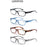 Reading Glasses Men Women Rectangle Durable Frame Readers Flexible Spring Hinge Clear View Magnification Strength +1.0 to +5.0