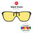 VIVIBEE 2026 Cool Flip Up Clip On Sunglasses Polarized TR90 Photochromic Driving Square Oversized UV400 Fishing Sun Glasses