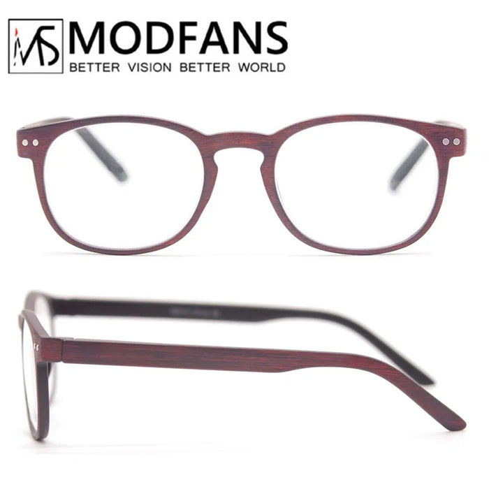 Reading Glasses for Men & Women, Wood-Looked Frame Readers Outdoor Sun Glasses Reading -  Lightweight Spring Hinge Eyegalsses