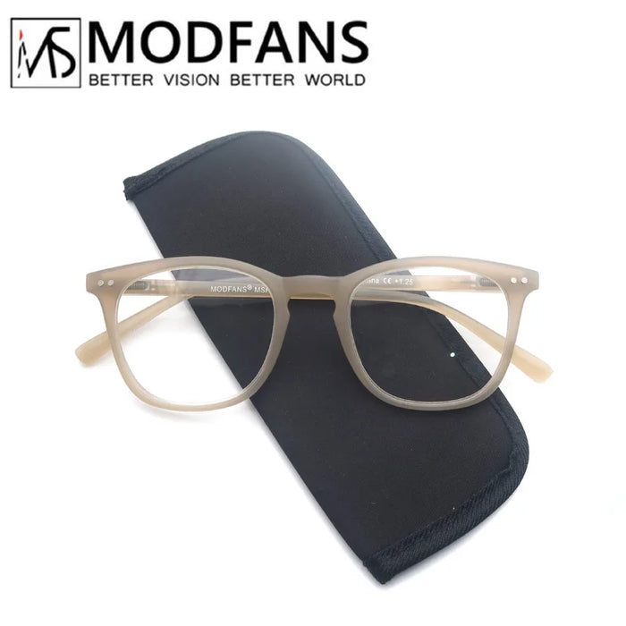 MODFANSR Reading Glasses Women Colorful Frame Readers Ladies Lightweight Flexible Spring Hinge Presbyopic Eyeglasses
