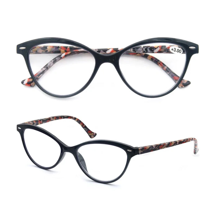 Reading Glasses for Women,Classic Colorful Readers Eyeglasses Ladies,Lightweight Flexible Spring Hinge,Round/Oval/Square Frame