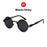 VIVIBEE 2026 Trend Black Red Round Punk Sunglasses Women Hip Hop Sun Glasses Men Steampunk Goggle Luxury Rock Accessories