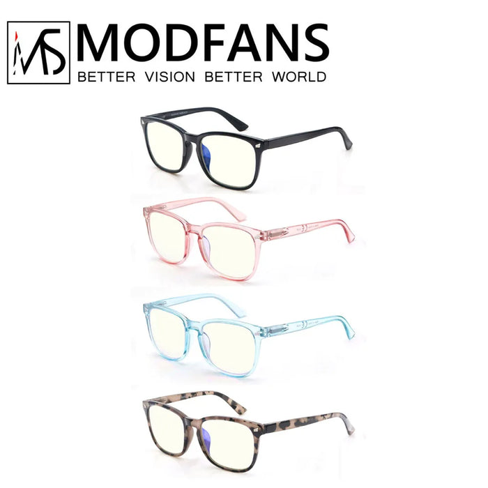Gafas de lectura con bloqueo de luz azul para mujer, elegantes, cuadradas, para hombre, con protección UV, lupas antirreflejo, 0 grados