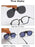 VIVIBEE Polarized Flip Up Clip On Sunglasses for Glasses Men Oversized Driving UV400 Mirror Red Fishing Night Vision Eyeglasses