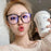Transparent Computer Glasses Frame Women Men Anti Blue Light square Eyewear Blocking Glasses Optical Spectacle Eyeglass