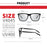 VIVIBEE Gafas de sol polarizadas fotocromáticas de cambio de color, montura gris para hombre, cuadradas clásicas, lentes de transición camaleónicas