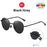 VIVIBEE 2026 Trending Square Black Folding Polarized Sunglasses Women Light Mirror Blue Fold Shades Titanium Alloy Sun Glasses