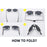 VIVIBEE 2026 Trending Square Black Folding Polarized Sunglasses Women Light Mirror Blue Fold Shades Titanium Alloy Sun Glasses