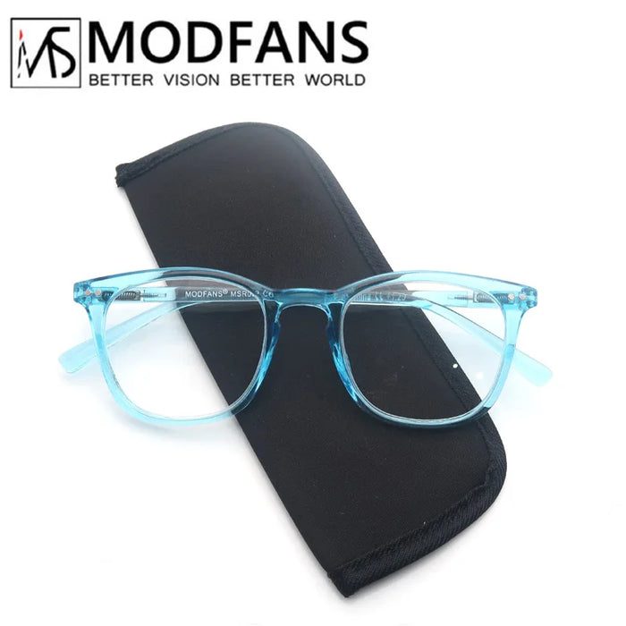 MODFANSR Reading Glasses Women Colorful Frame Readers Ladies Lightweight Flexible Spring Hinge Presbyopic Eyeglasses