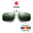 VIVIBEE Mens Metal Clip on Sunglasses Polarized Eyeglasses UV400 Women Square Night Vision Driving Sun Glasses