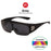 VIVIBEE Lunettes de soleil polarisées à clipser sur lunettes de vue, pour hommes, de conduite, protection UV400, photochromiques, pour la pêche, les activités de plein air, femmes