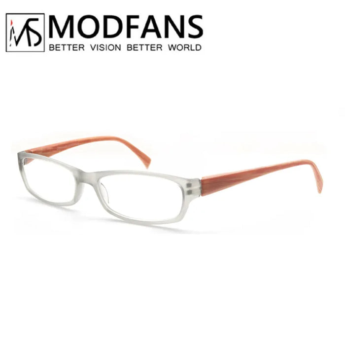 Reading Glasses Women Rectangular Frame Readers Eyeglasses Wood-Look Printed Legs for Mens Presbyopic Glasses +1.0+2.0+3.0+4.0