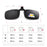 VIVIBEE Men Polarized Flip Up Clip on Sunglasses Black Driving UV400 Women Square S M L Goggles Night Vision Fishing Glasses