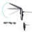 VIVIBEE Big Size Flip Up Clip on Sunglasses Polarized Gradient Grey Lens Oversized Driving UV400  Fishing Accessory
