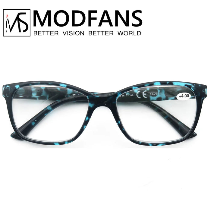 Oversized Reading Glasses Women Rectangle Leopard Frame Readers Presbyopic Eyeglasses Magnification Strength +1.0 to+4.0