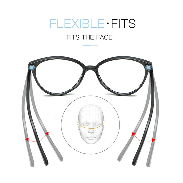 Gafas de bloqueo de luz azul para mujer VIVIBEE estilo ojo de gato, montura para ordenador de oficina, modelo femenino de leopardo, señoras 2026, gafas de moda