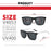 VIVIBEE Luxury Square Polarized Sunglasses Men Driving Blue Mirror Lens Classic Unisex Sun Glasses 2026 Trends Women Shades
