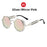 VIVIBEE Lunettes de soleil Steampunk Homme Rondes Lentilles Rouges Lunettes de soleil Punk Noir Métal Style Gothique 2026 Nouveaux Produits Femme Protection UV400