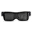 Gafas de Fiesta LED Bluetooth con Control de Aplicación, Idiomas Personalizados, Carga USB, Gafas Luminosas Intermitentes, Gafas de Sol para Conciertos de Navidad