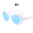 VIVIBEE Fashion Small Yellow Frame Vintage Style Oval Clout Hip Hop Glasses UV400 Women Sunglasses