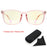 Gafas de lectura con bloqueo de luz azul para mujer, elegantes, cuadradas, para hombre, con protección UV, lupas antirreflejo, 0 grados