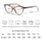 Lunettes de lecture pour femmes petits visages, œil de chat, vintage, mode, monture œil-de-chat rétro, verres clairs, ultra-légères, dioptrie +1.25 +2.0