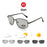 VIVIBEE Driving Rectangle Polarized Men Sunglasses Photochromic Fishing Women Car Driving UV400 Polarizing Male Sun Glasses