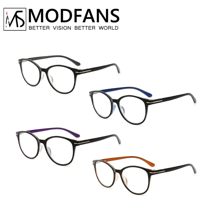 Gafas de Lectura para Mujer Montura Redonda Decoración de Metal Plateado Gafas para Vista Cansada con Aumento 1.5 2.5 3 3.5 4