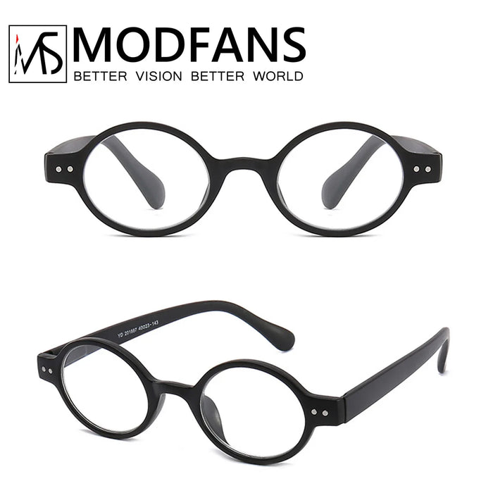 Classic Antique Reading Glasses Men Women Readers Eyeglasses Stylish Round Frame Spring Hinge Presbyopic Magnification Amplifier