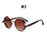 VIVIBEE Vintage Steampunk Red Sunglasses Men Round Punk Alloy Metal Retro Sun Glasses Women 2026 Goggles Gothic Style Shades