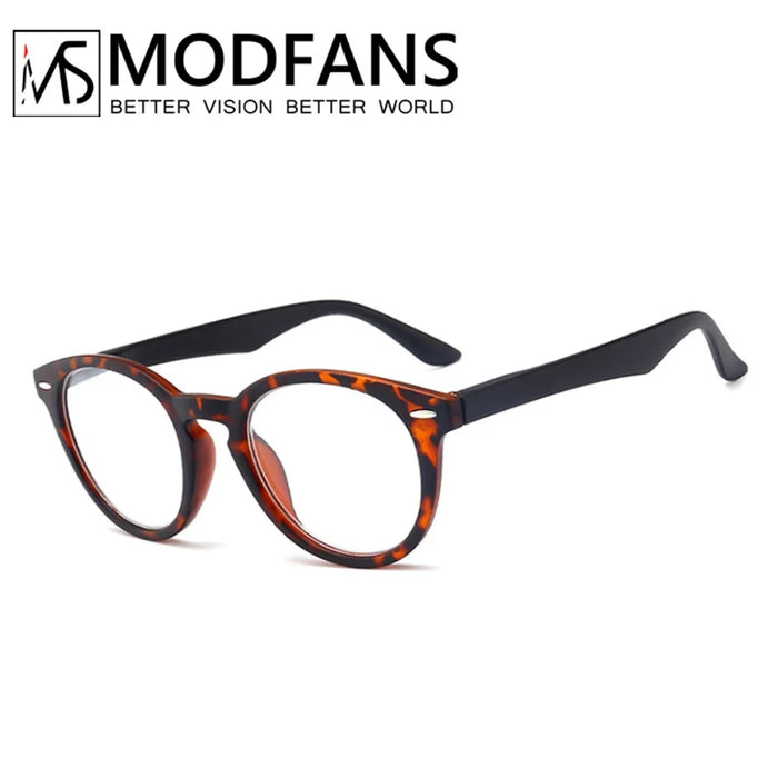Women Reading Glasses Vintage Classic Round Readers High quality Leopard Presbyopic Spectacles with Spring Hinge