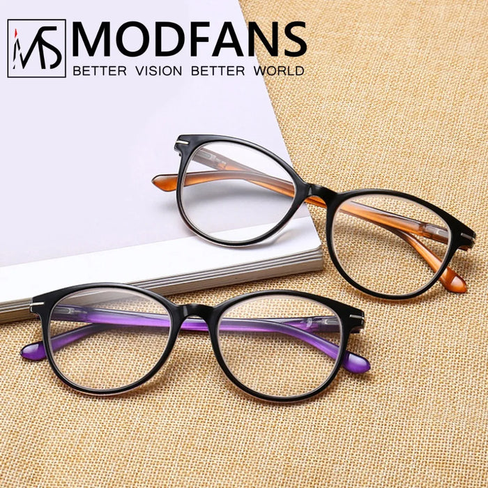 Gafas de Lectura para Mujer Montura Redonda Decoración de Metal Plateado Gafas para Vista Cansada con Aumento 1.5 2.5 3 3.5 4