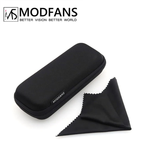 Estuche para Gafas de Lectura Negras MODFANS, Antipolvo y Resistente a los Arañazos, Ligero, Material Irrompible, Fácil de Transportar.