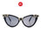 Women Vintage Skull Sunglasses Black Rhinestone Retro Cat Eye Sun Glasses for Ladies Round Gothic Halloween Shades