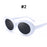 VIVIBEE Fashion Small Yellow Frame Vintage Style Oval Clout Hip Hop Glasses UV400 Women Sunglasses