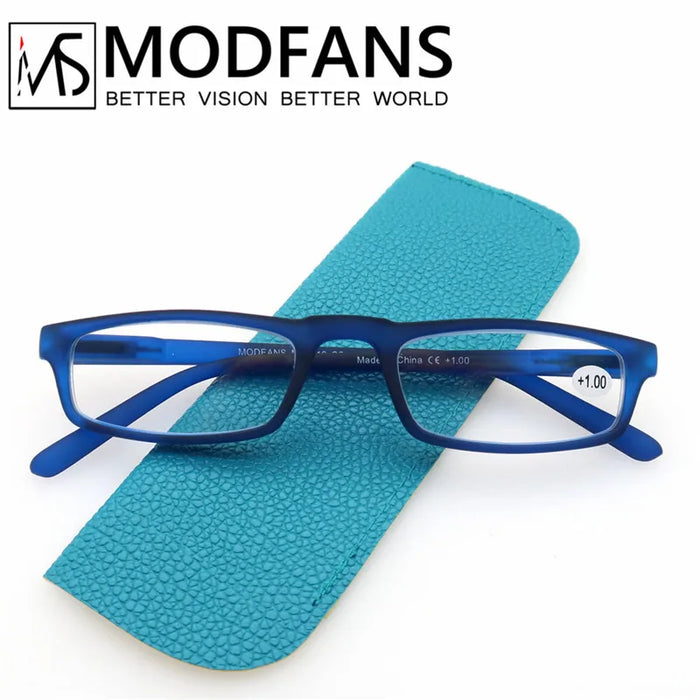 Reading Glasses Women Men Rectangular Ultralight Frame Small Readers Eyeglasses High Quality Spring Hinge with Diopter +1.0~+4.0