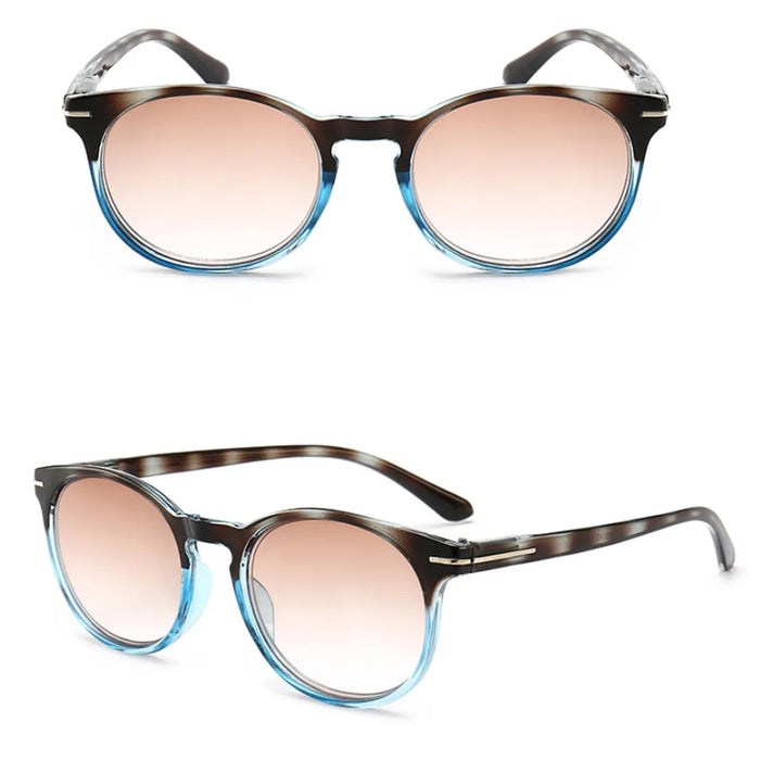 Tinted Reading Glasses Men Women Sun Readers Grey Gradient UV400 Protection Lens Magnifying Sun Glasses Reading