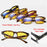 Men'S Anti-Blue Light Office Computer High Quality Black Shiny Frame Rivets Studded Glasses With Gold Pattern On The Temples.