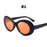 VIVIBEE Fashion Small Yellow Frame Vintage Style Oval Clout Hip Hop Glasses UV400 Women Sunglasses