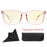 Gafas de lectura con bloqueo de luz azul para mujer, elegantes, cuadradas, para hombre, con protección UV, lupas antirreflejo, 0 grados