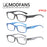 MODFANS Reading Glasses - 3 pack Square Readers for Men & Women Unbreakable Spectacle with Spring Hinge Diopter  +0.5 to +5.0