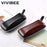 VIVIBEE Estuche de cuero sintético negro para gafas de sol para hombre, con cremallera, impermeable, para almacenamiento de gafas de sol, estuche genuino para gafas.