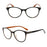 Gafas de Lectura para Mujer Montura Redonda Decoración de Metal Plateado Gafas para Vista Cansada con Aumento 1.5 2.5 3 3.5 4
