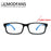MODFANS Rectangular Classic Matte Frame, Solid-Color Temples, Reading Glasses for Men and Women, Prescription +1.0 to +4.0.